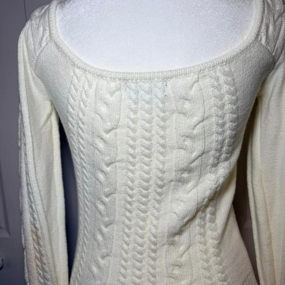 Majorelle‎ Fallone Knit Ivory Sweater Size Medium_6